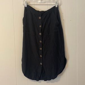 Anthropologie Buttoned Skirt